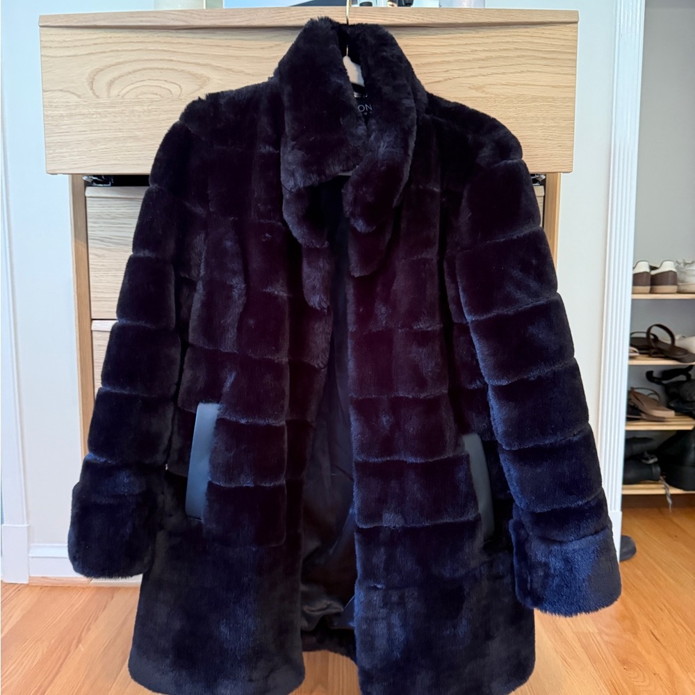 Jones New York Plush Teddy Jacket in Rich Purple